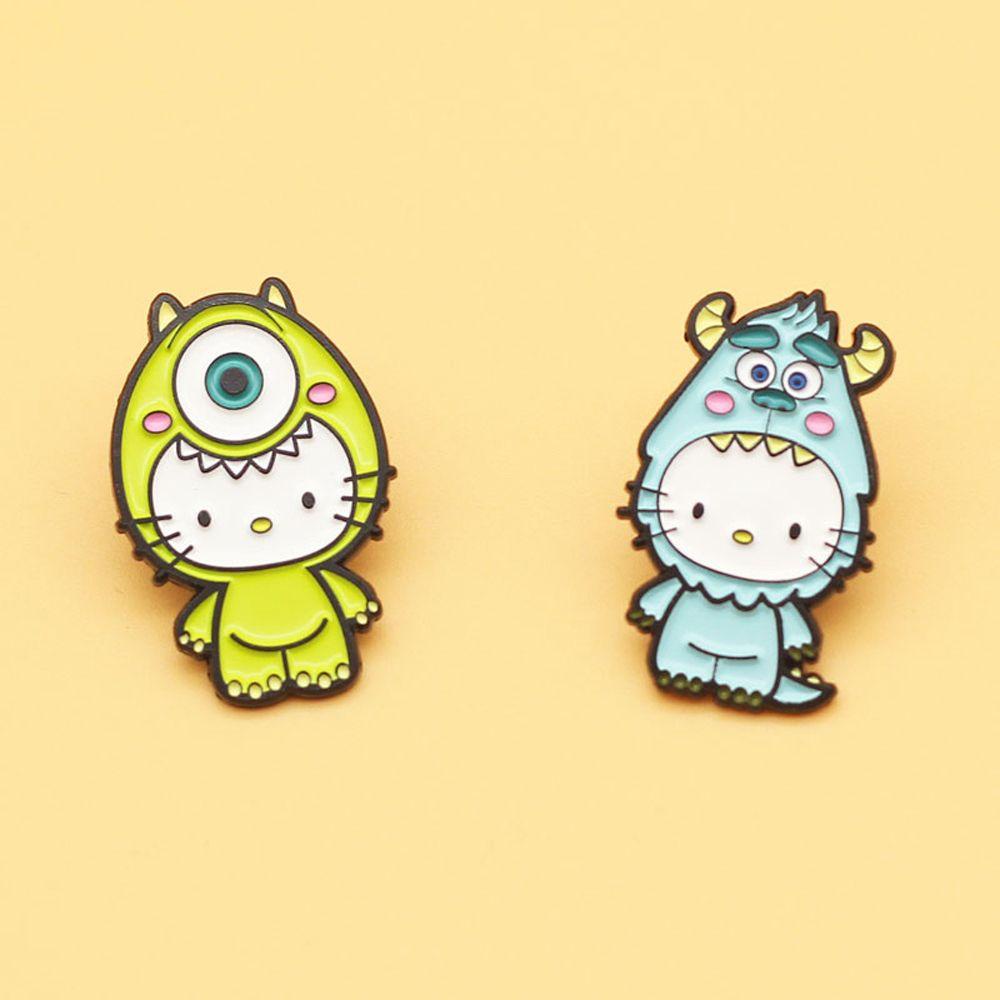 MOCHO Trâm Cài Áo Hình Mèo Mike Tráng Men Dễ Thương