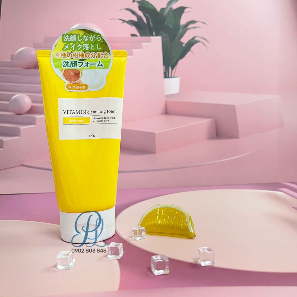 Sữa Rửa Mặt Hàng Ngày Chiết Xuất Vitamin Cleansing Foam 130g