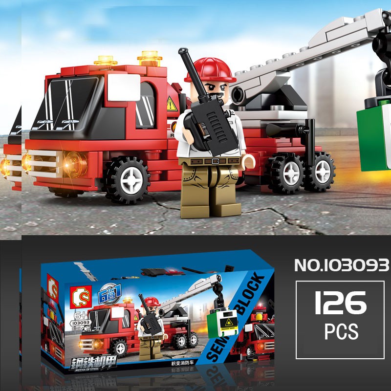 Đồ chơi mô hình siêu nhân robot từ xe oto đỏ trí tuệ 6 trong 1 cho bé thích khám phá quà tặng cho bé trẻ em