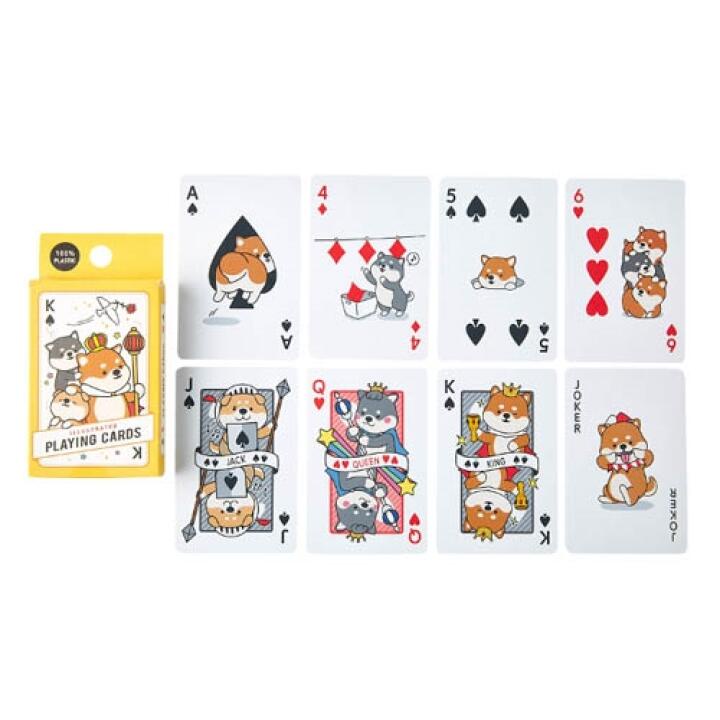Bộ Bài ARTBOX Hàn Quốc Bằng Nhựa Họa Tiết Chú Cún Shiba Đáng Yêu