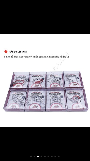 [SALE] TC2⚡Metal Wire Puzzle⚡Đồ chơi trí tuệ cho bé và người lớn⚡1 sản phẩm⚡