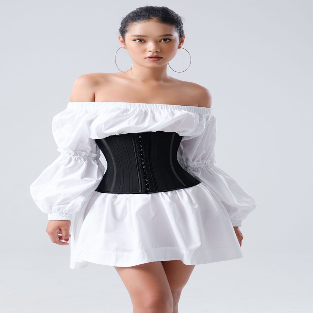 Latex Corset Chuẩn Hồng Kông (Màu Đen)-Free Hạ Size 2 Lần | BigBuy360 - bigbuy360.vn