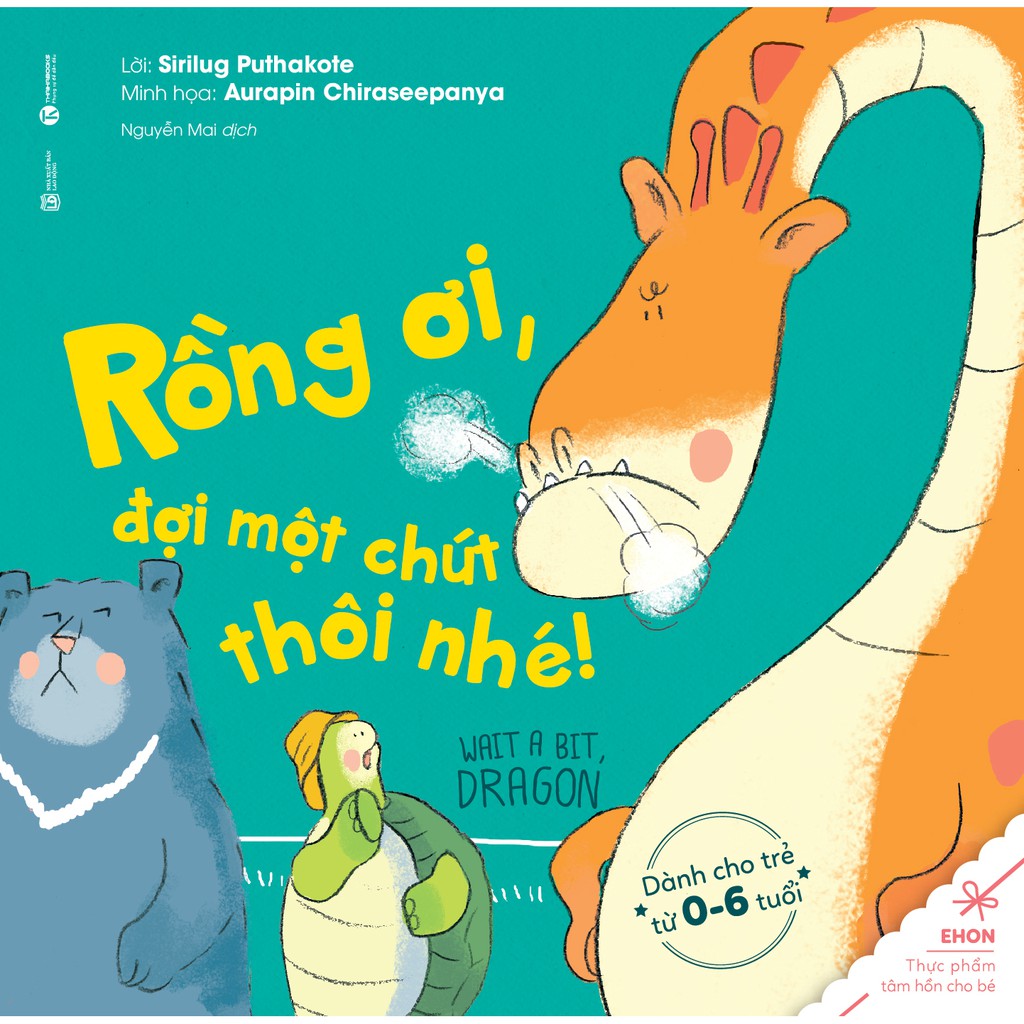 Sách - Rồng ơi, đợi mình một chút thôi nhé - Ehon song ngữ trau dồi kỹ năng sống và tư duy tích cực cho bé