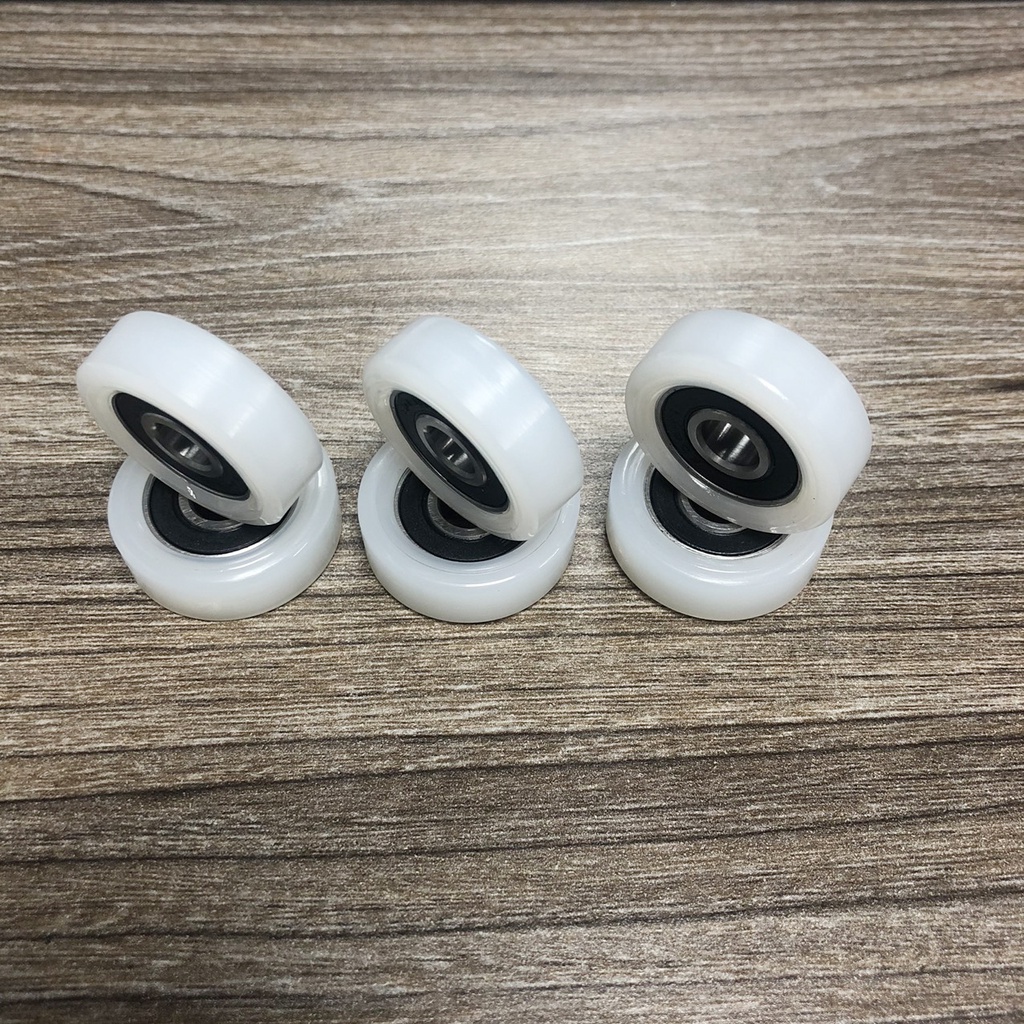 Bánh xe nhựa, con lăn vòng bi 608