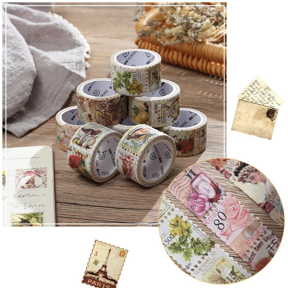 Cuộn Băng Keo Dán Trang Trí Nhật Ký Phong Cách Vintage