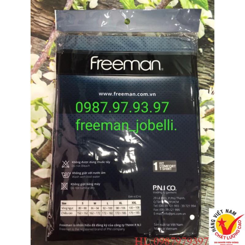 Freeman TSF315[hình thật +video] áo thun tay ngắn cổ tim mặc lót, mặc ngủ, dạo phố, thể thao thương hiệu chính hãng