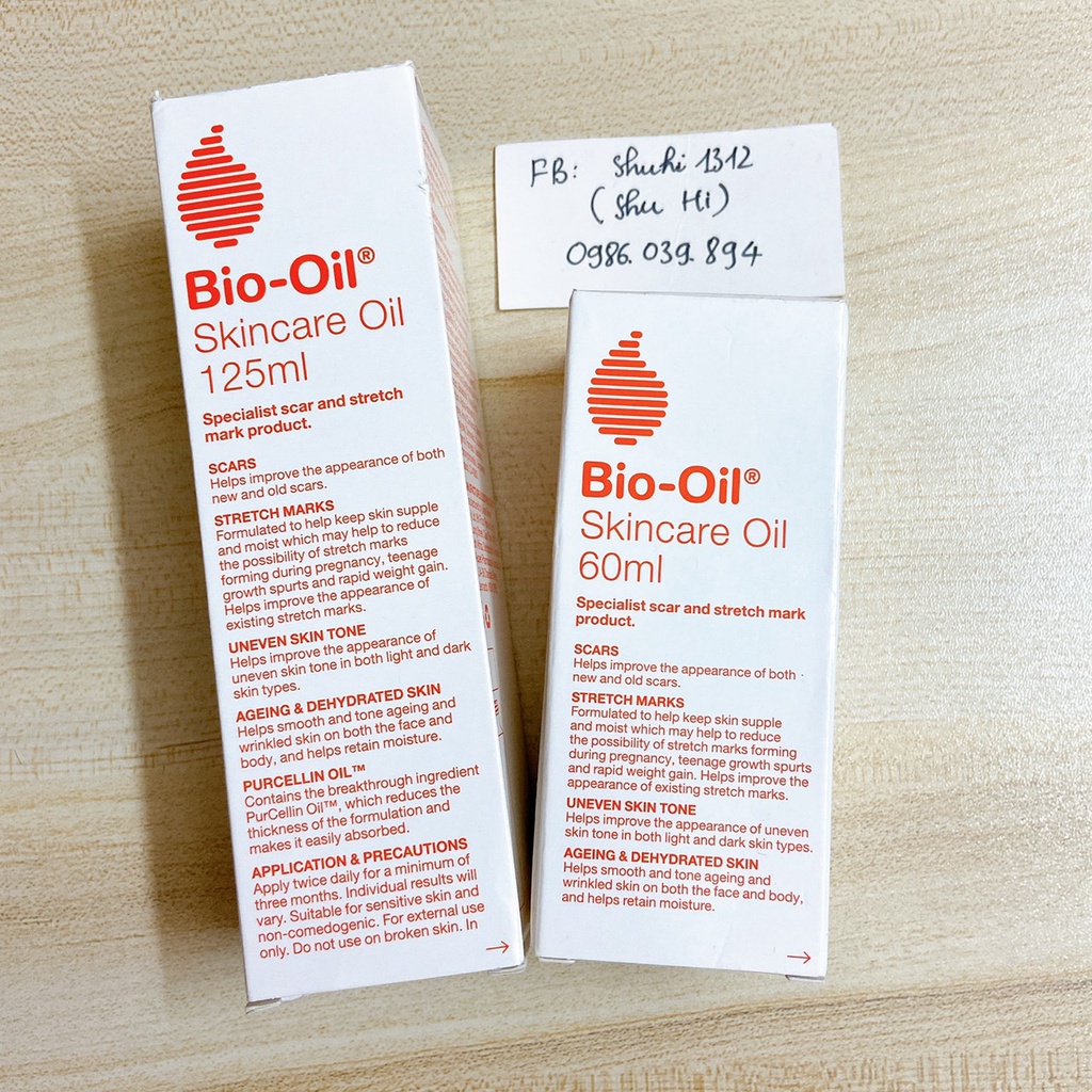 Hỗ trợ giảm rạn (dạn) bôi da bio oil 60ml,125ml, 200ml úc cho bà bầu, người bị rạn do tăng cân nhanh, rạn da bio oil úc