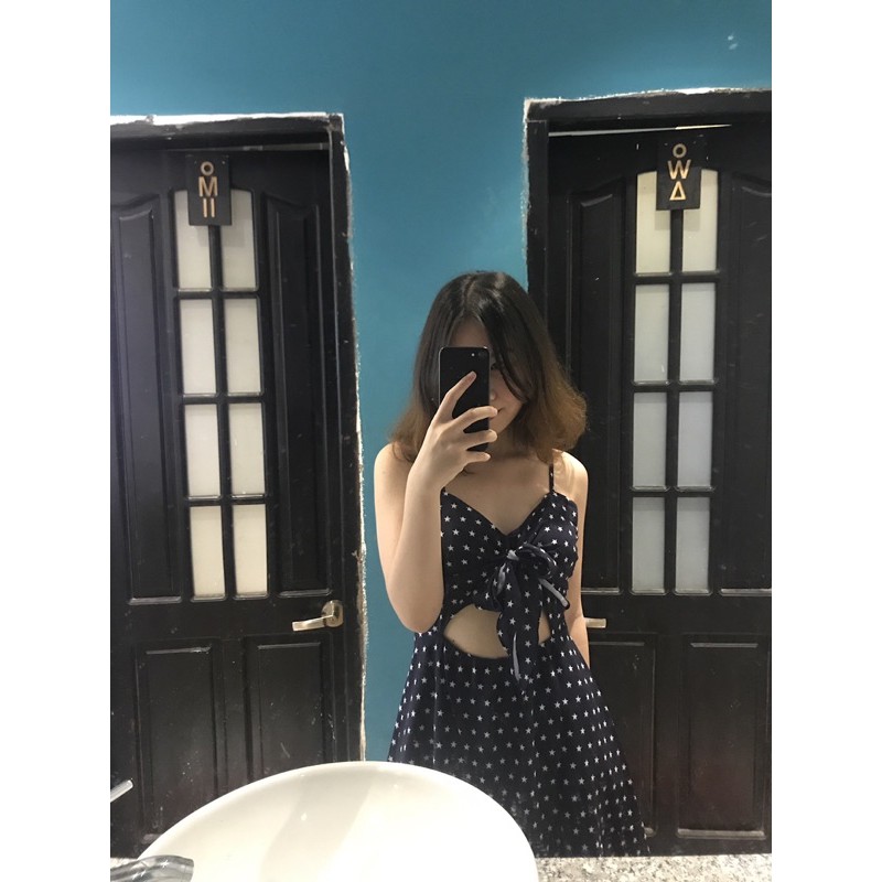 Đầm chấm bi xinh xinh