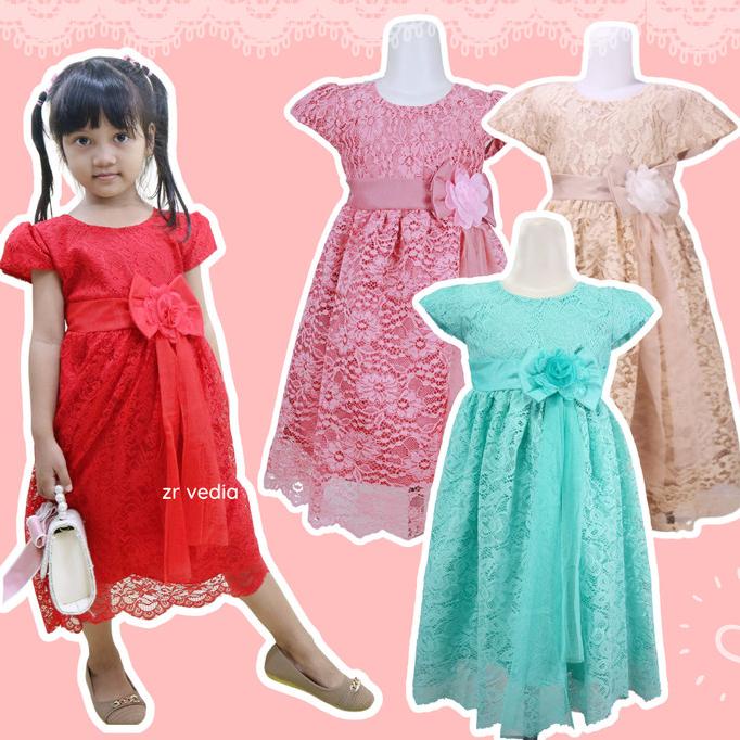 Đầm Dạ Hội Thổ Cẩm Cao Cấp Cho Bé Từ 3-12 Tuổi
