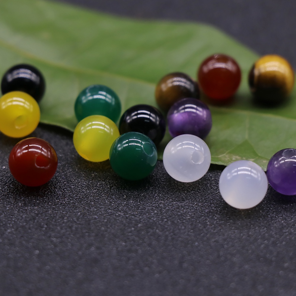 Đá Thanh Tẩy Hình Tròn Size 8 Mm Có Xỏ Lỗ 2 Mm Nhiều Mẫu Được Chọn Màu DA91