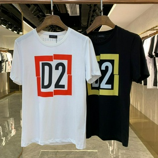 Áo Thun Tay Ngắn Cổ Tròn In Chữ Dsquared 2021