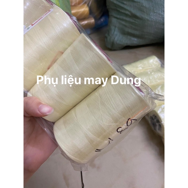 Chỉ may ống 5000m vàng lợt