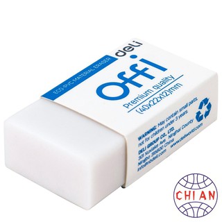 Gôm Tẩy Deli - Trắng - Phù hợp thi trắc nghiệm - Combo 4 chiếc - EH03010 [Văn phòng phẩm Deli]