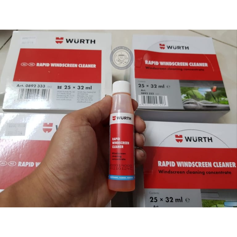 Nước Rửa Kính Chắn Gió Xe Ôtô Đậm Đặc Hương Thơm Nhẹ Wurth 32ml