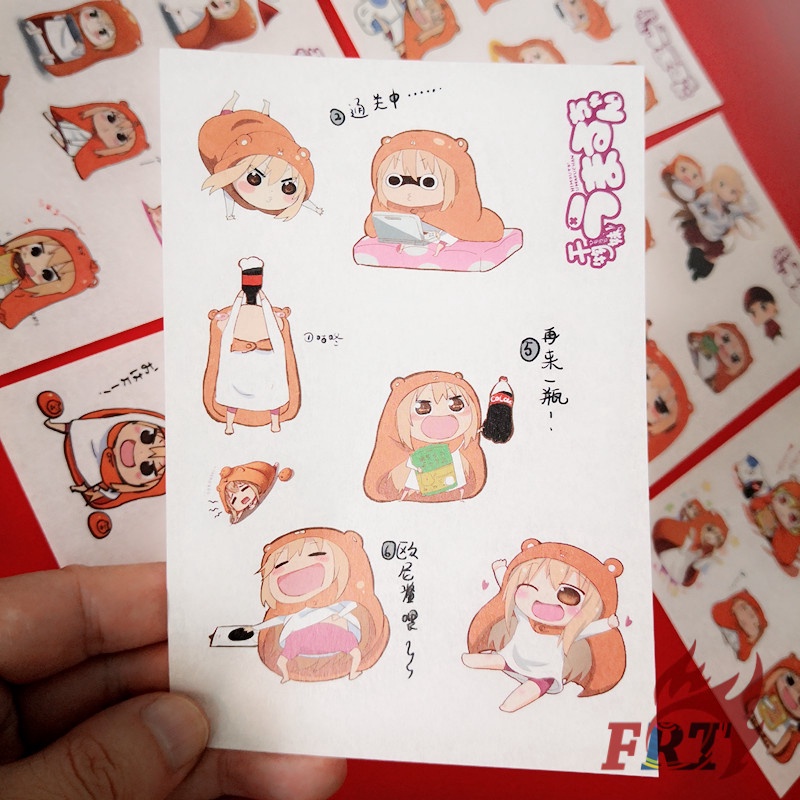 Bộ 6 Tờ Sticker Dán Hình Nhân Vật Anime Himouto! Umaru-Chan