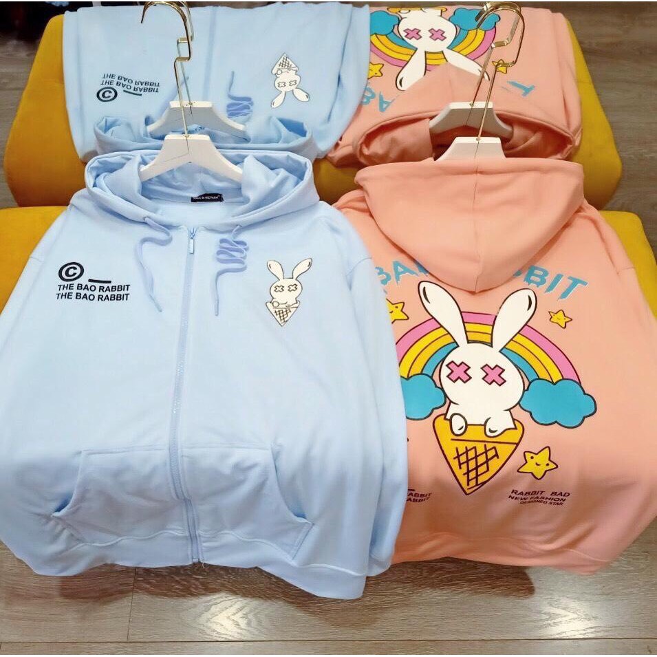 Áo khoác unisex form rộng nỉ BadRabit nam nữ ulzzang WIND | BigBuy360 - bigbuy360.vn