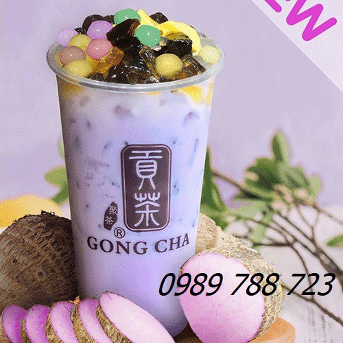 Bột Khoai Môn GTP gói 1 kg pha trà sữa khoai môn cực thơm ngon