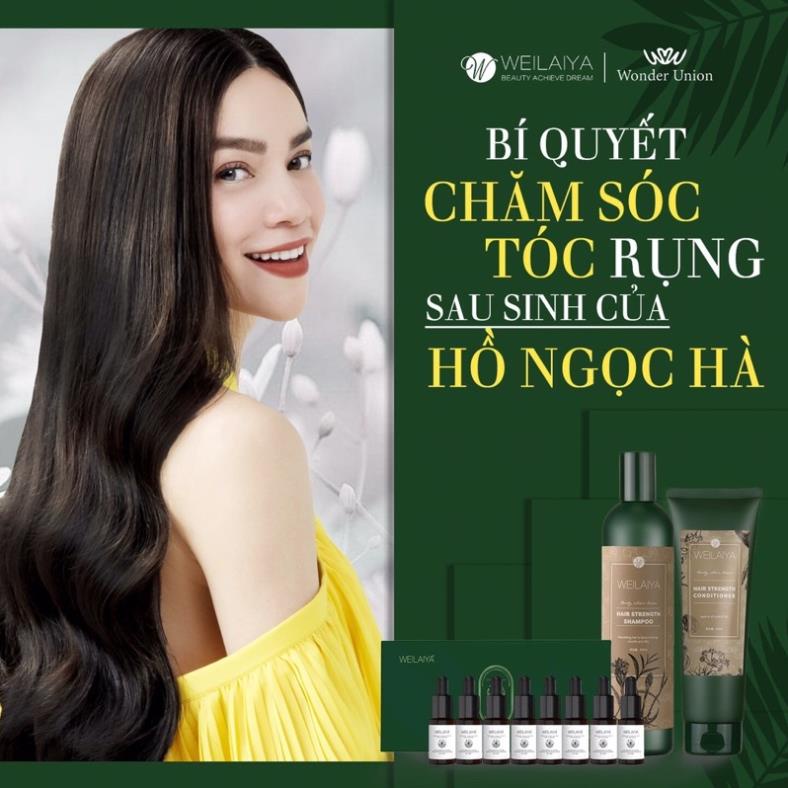 Dầu xả gừng hà thủ ô Weilaiya ngăn rụng và kích mọc tóc, không bết tóc hương nước hoa Weilaiya Zingiber 250ml- Tem nâu