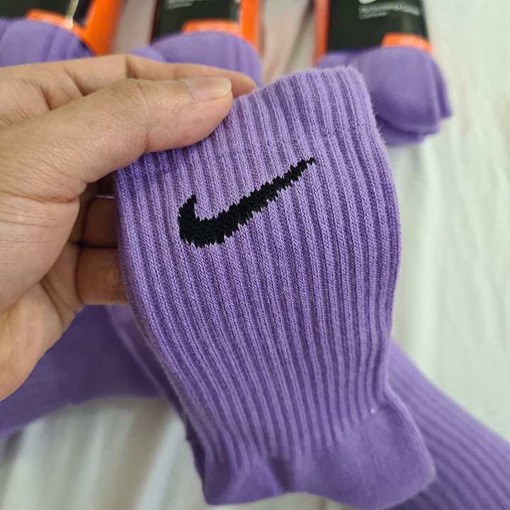 Pack 3 đôi tất thể thao Nike màu Tím No2  - Free ship + Quà tặng Loved socks by TatsTats.vn