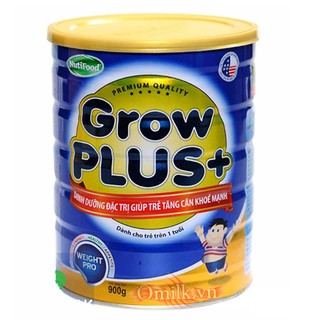 Sữa bột Nuti Grow Plus Xanh 900g
