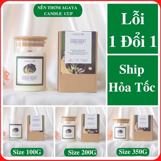 Nến thơm AGAYA CUP mùi Good Night - Nến thơm tinh dầu thiên nhiên hương thơm lavender, xô thơm