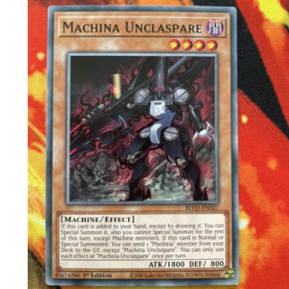 [ Đậu Phộng ] Thẻ Bài Yugioh Monster -Machina Unclaspare - BLVO-EN027 - Common