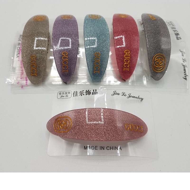 Kẹp tóc nhũ chữ G cho nữ