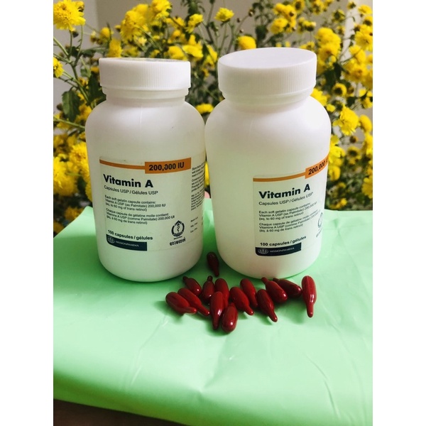 Vitamin A 200000 IU - Vitamin A cho bé. Vitamin A liều cao