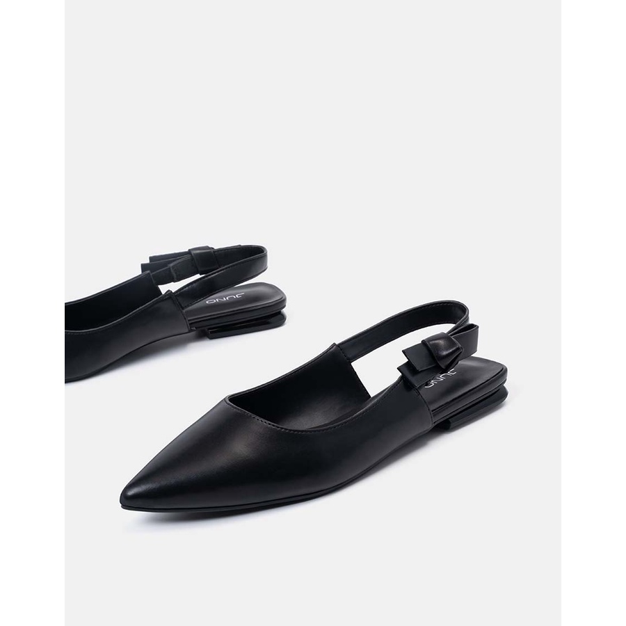 JUNO - Giày Búp Bê Slingback Thắt Nơ Trang Trí - BB03074