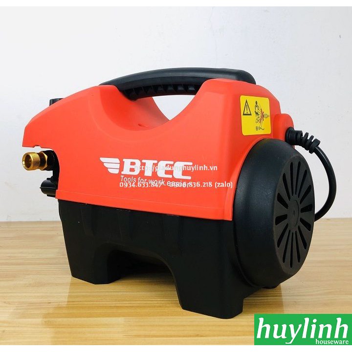 Máy xịt rửa xe chỉnh áp Btec BT1400E - 1400W