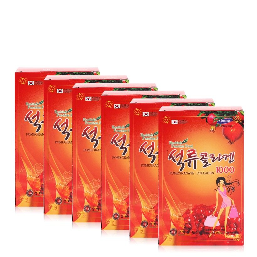 [Hàng mới về] Nước Lựu Collagen Cao Cấp Hàn Quốc, Hộp 30 gói