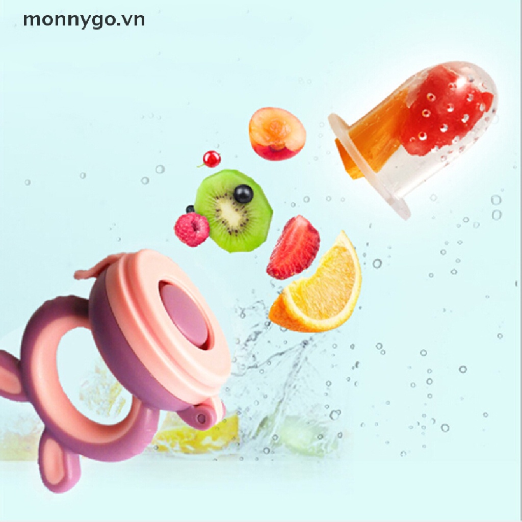 Monnygo Núm Vú Giả Ngậm Nướu Trái Cây Bằng silicone