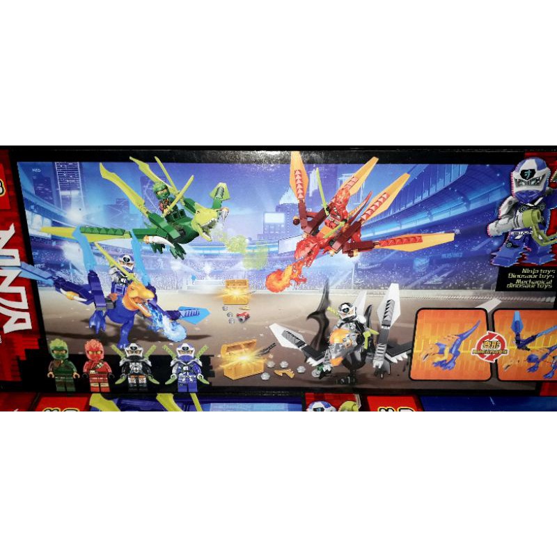 Lắp ráp 1 hộp LegoNinja Cưỡi Khủng Long Săn kho báu 3D145 rất đẹp