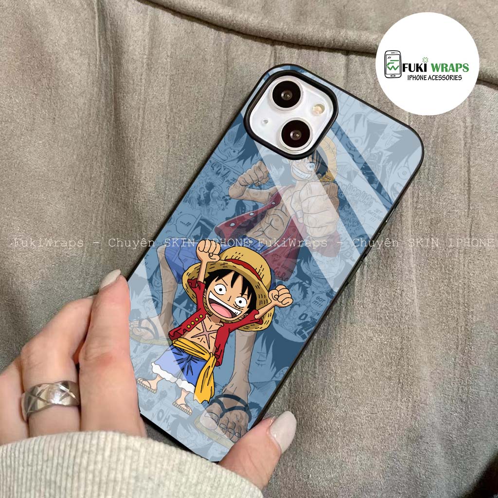 Ốp Lưng Kính Cường Lực / Case OnePiece Chống Vỡ Dành Cho 13ProMax 12ProMax 11ProMax X XSMAX Fukishop