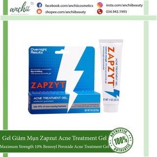 [TOP 1 UY TÍN] Kem Bôi Mụn Zapzyt 10% Benzoyl Peroxide Acne Treatment Gel