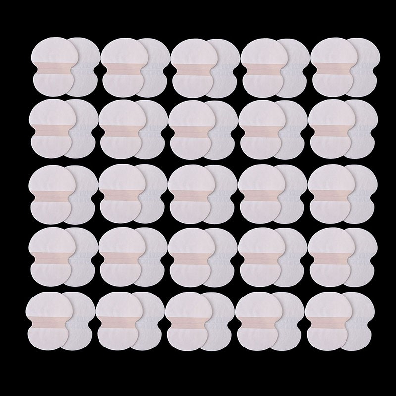 (hàng Mới Về) Set 24 / 50 / 100 Miếng Dán Thấm Mồ Hôi Cho Vùng Da Dưới Cánh Tay