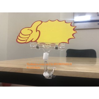 Kẹp sale, kẹp giấy khuyến mại (ghi giá, thông tin,...)