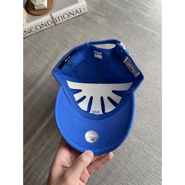 Mũ MLB lưỡi trai Hàn Quốc  màu xanh nước biển