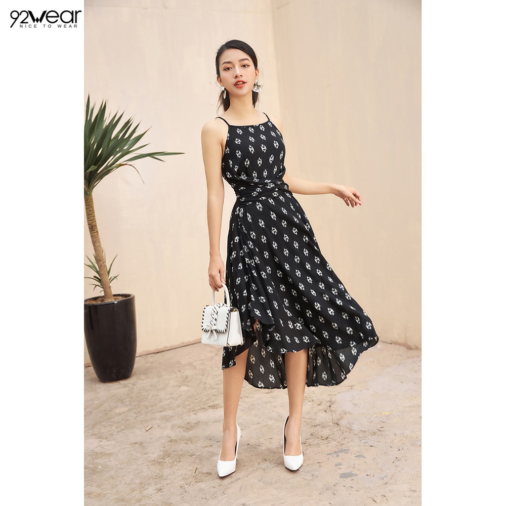 Đầm váy nữ dự tiệc 92WEAR (2 MÀU) đủ size, dáng dài đến bắp cân DDW1052
