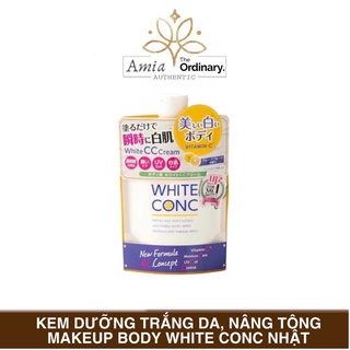 Sữa dưỡng trắng body nâng tông tức thì White Conc Nhật, 200ml