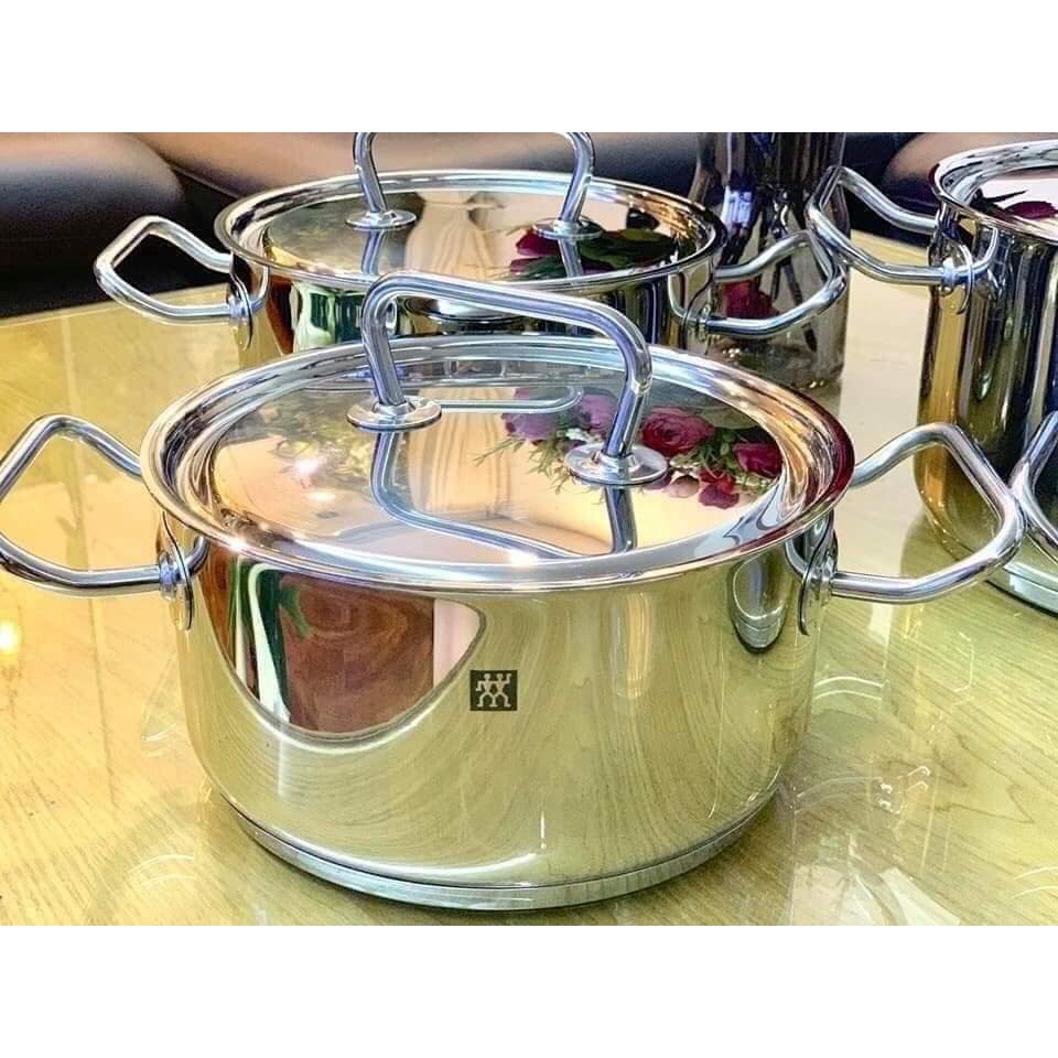 Bộ nồi ZWILLING TWIN CLASSIC set 5 món - Vung thép