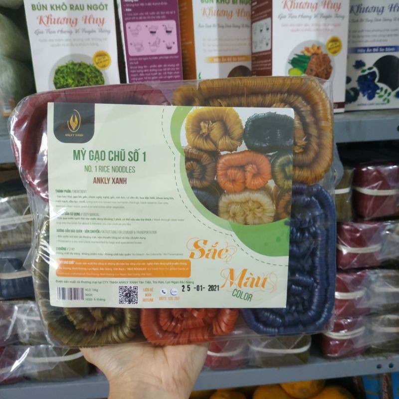 K -  Mỳ rau củ Bắc Giang 1kg (Mỳ gạo chũ Ankly Xanh) | BigBuy360 - bigbuy360.vn