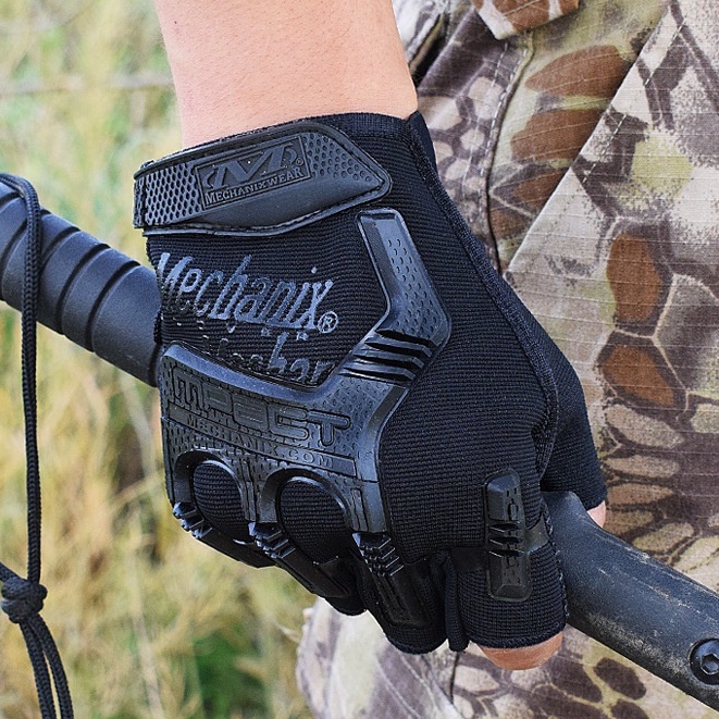 Găng tay nam, bao tay nam cụt ngón lái xe du lịch phượt Mechanix Mpact 2