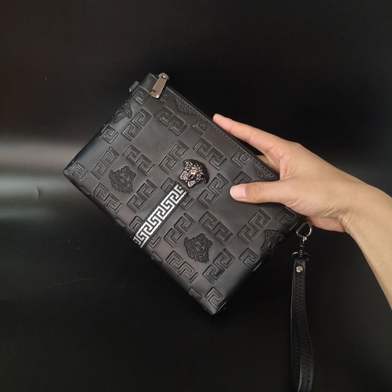 Ví Da Cầm Tay Versace Thiết Kế Sang Trọng Cho Nam