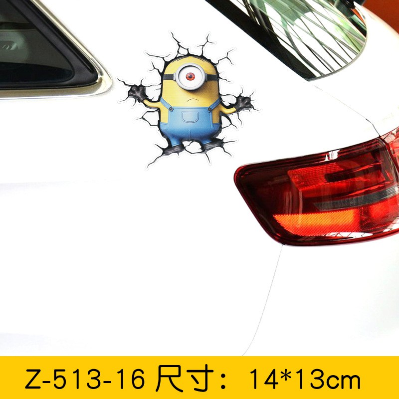 Miếng Dán Phản Quang Chống Nước Hình Avenger Star Wars Batman Ironman Captain America Vui Nhộn Trang Trí Xe Hơi Xe Máy