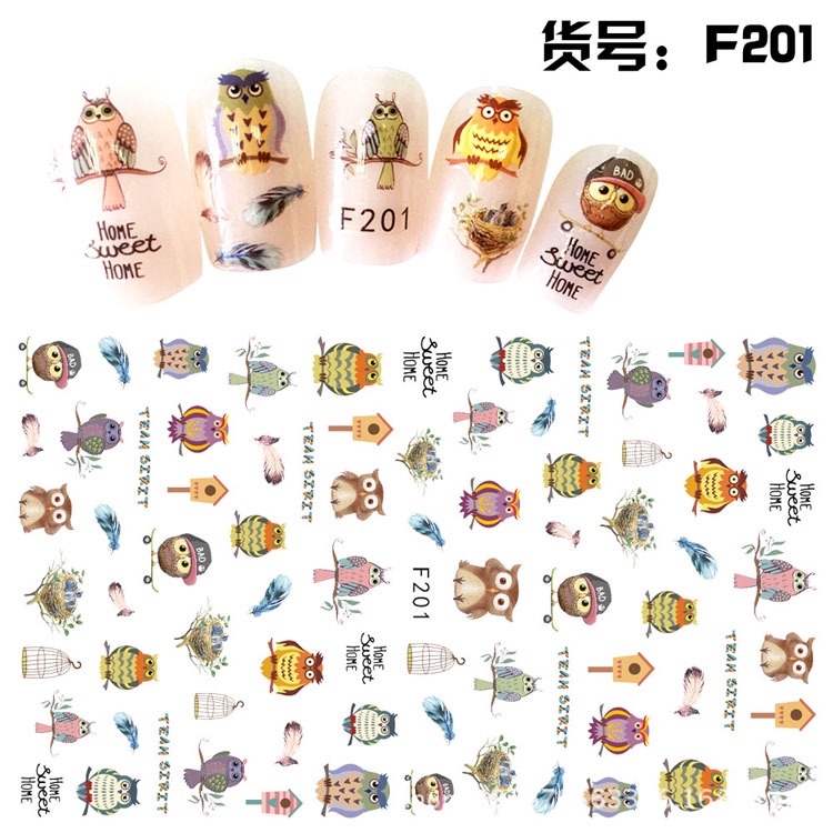 Hình Dán Móng Tay F199 F199 Siêu Mỏng Thân Thiện Với Môi Trường Phong Cách Nhật Bản