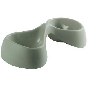 CHÉN ĂN 02 NGĂN CHO THÚ CƯNG - UNITED PETS - BICIO DOUBLE BOWL (GRAY) (2x230ml)
