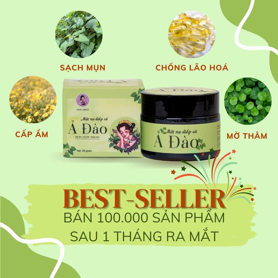 Mặt Nạ Diếp Cá Mộc Nhan Natural, Ngăn Ngừa Mụn, Mờ Nám Hết Tàn Nhang, Cấp Ẩm Mịn Màng Trắng Sáng