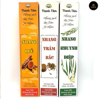 💥GIÁ TẠI XƯỞNG💥Nhang Hương Quế, Khuynh Diệp, Trầm Bắc - 100%Thảo mộc tự nhiên, không hóa chất, ít khói, không cuốn tàn.