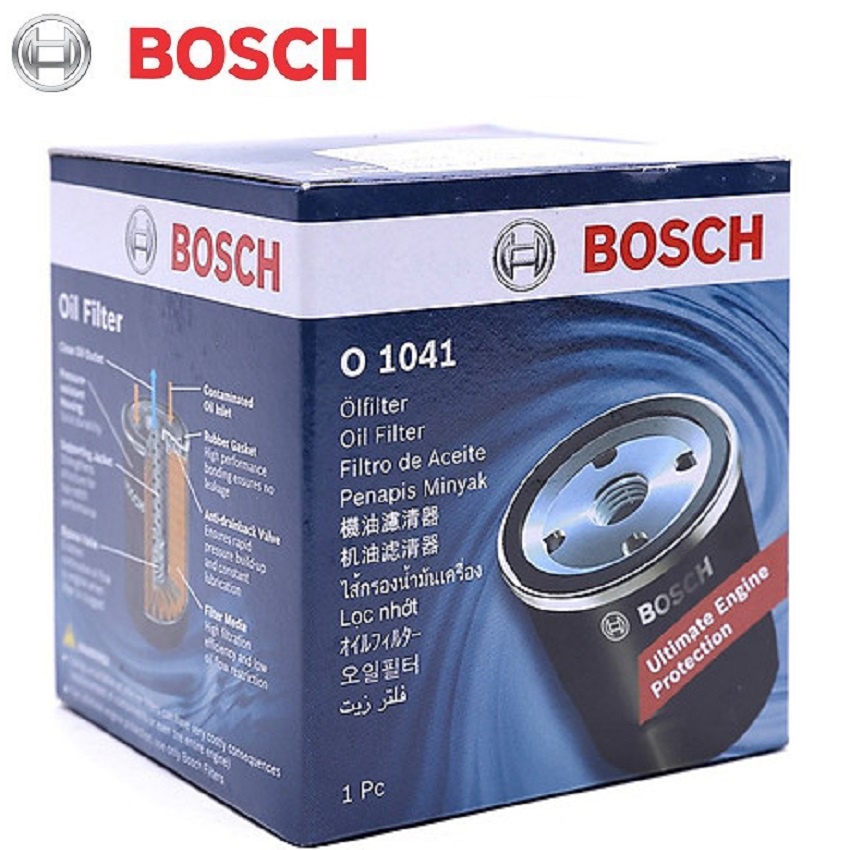 { LỌC ĐỘNG CƠ XE TOYOTA VIOS }Thương hiệu BOSCH chính hãng lọc sạch hoàn toàn các chất bẩn từ dầu máy,cho động cơ bền bỉ